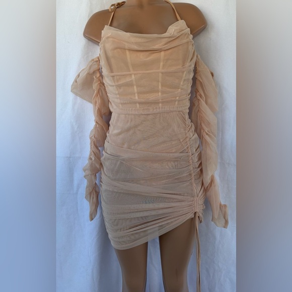 Oh Polly Blush Long Sleeve Dress - Picture 10 of 12